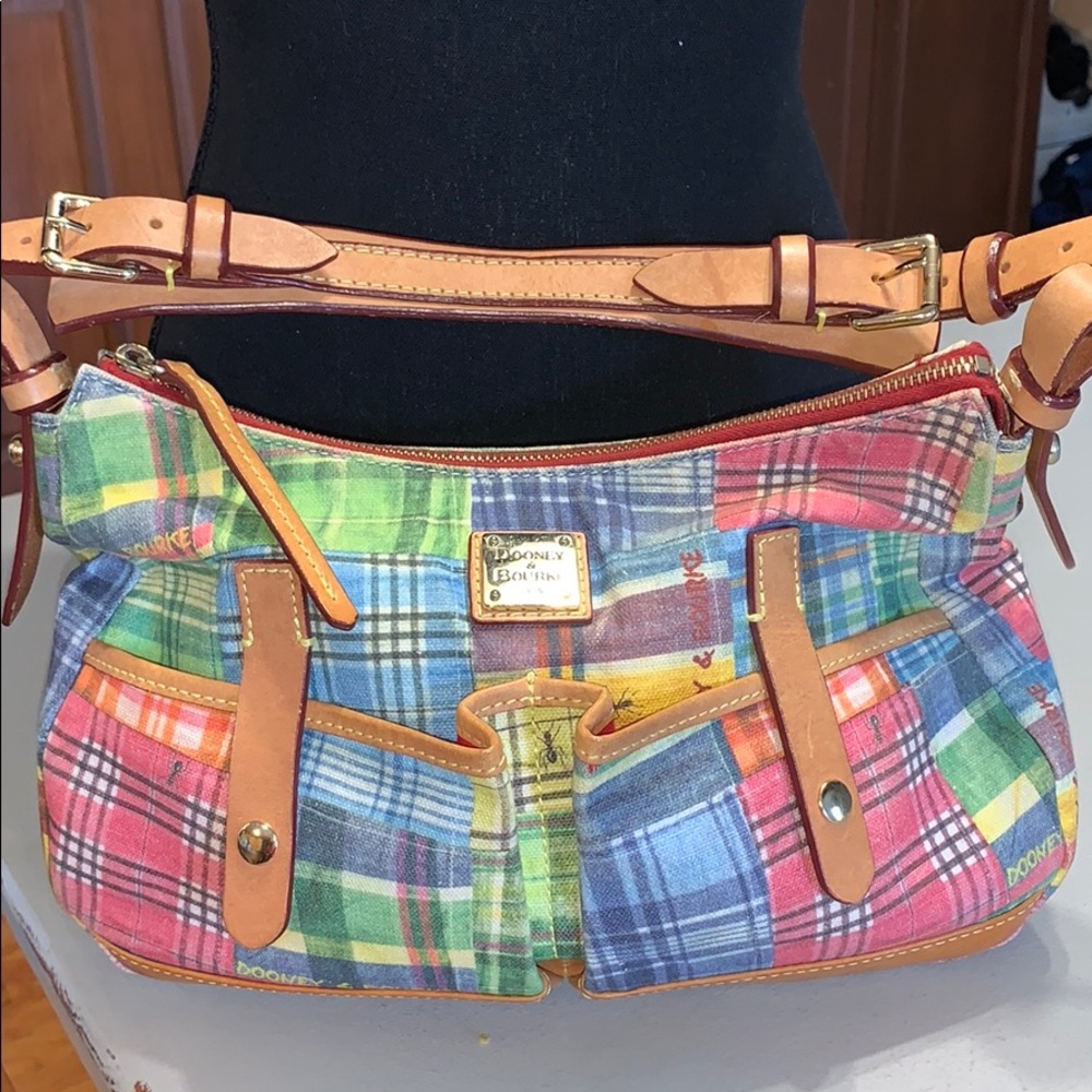 Dooney & Bourke Madras Hobo Purse EUC